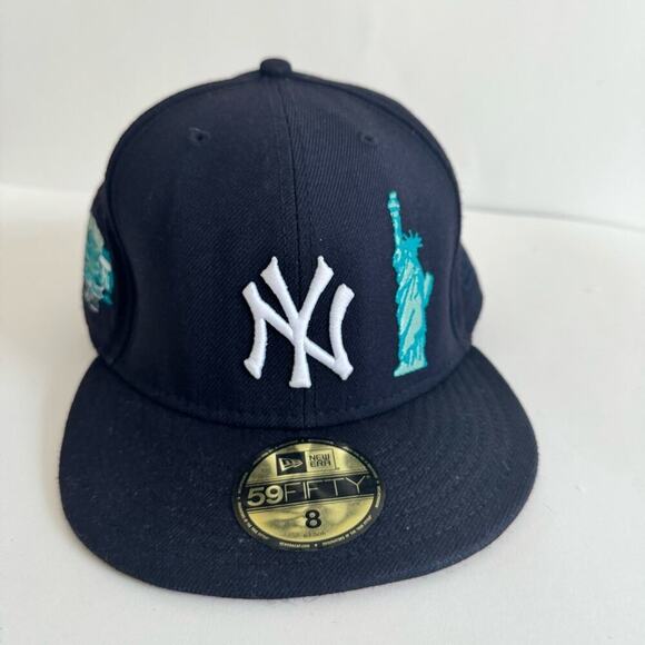 New Era Ny Yankees Hat, Fitted 8- Special Subway Apple Statue of Liberty serie - Picture 2 of 11